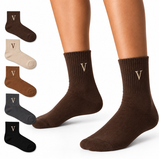 Cotton Crew Socks 5-Pack